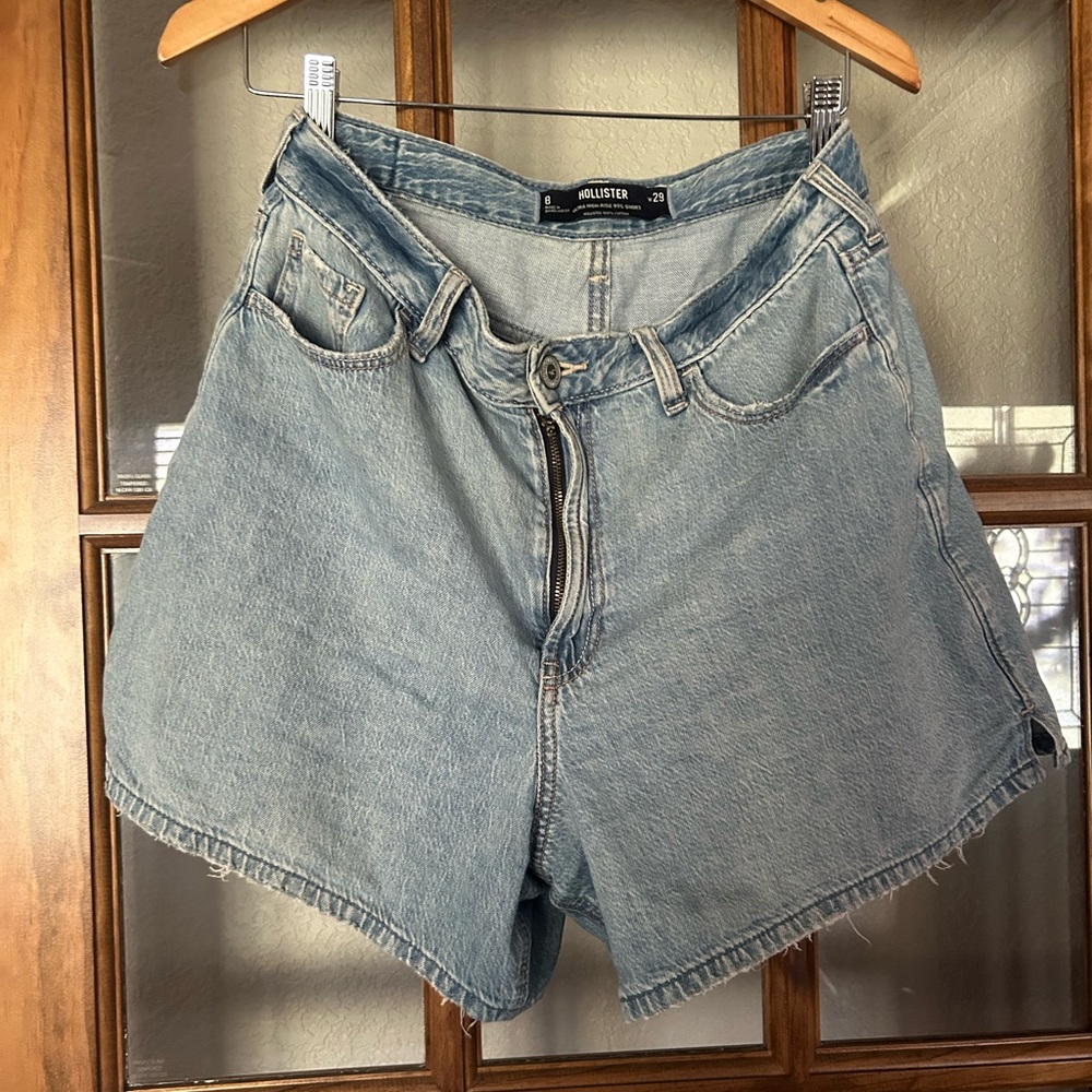 Hollister Women's Light Blue Jean Shorts